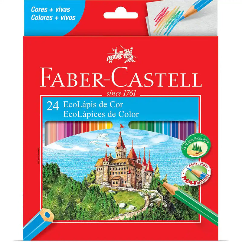 Lápis De Cor 24 Cores - Faber Castell