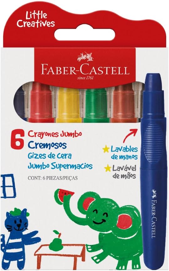 Gizes de Cera Jumbo Supermacias - Faber-Castell