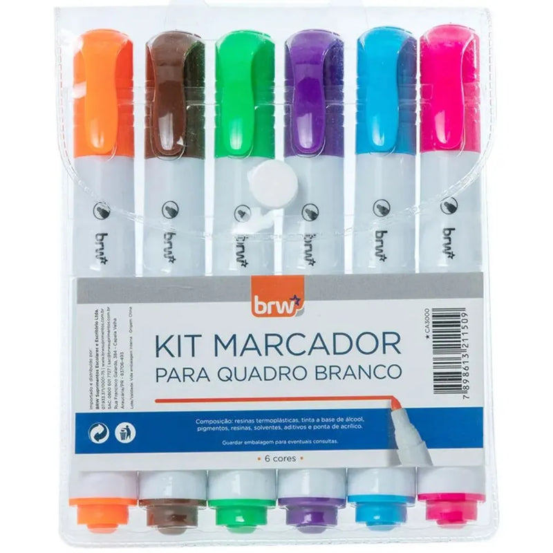 Kit Marcador Para Quadro Branco - BRW