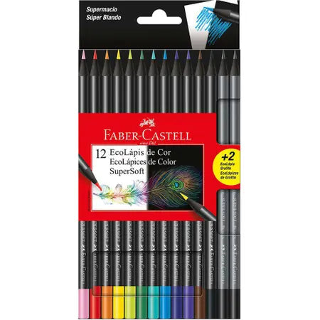 Lapis De Cor Supersoft 12 Cores - Faber Castell