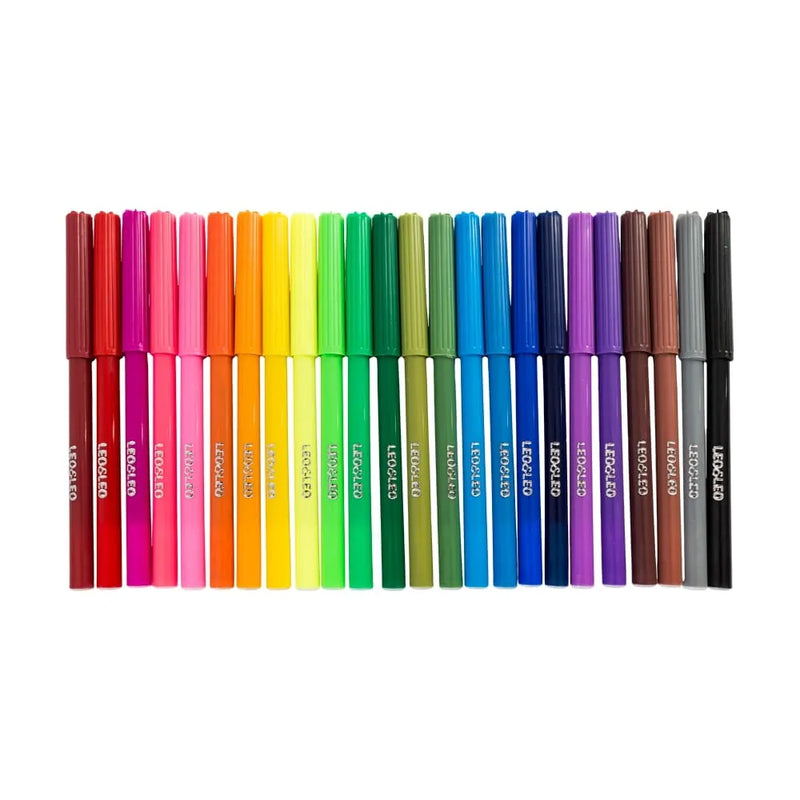 Caneta Hidrográfica Brush 24 Cores - Leo&Leo