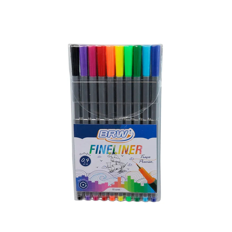 Fineliner 10 cores - BRW