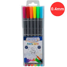 Fineliner 6 cores - BRW