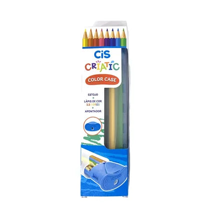 Lápis De Cor Color Case 12 Cores + Apontador - Cis