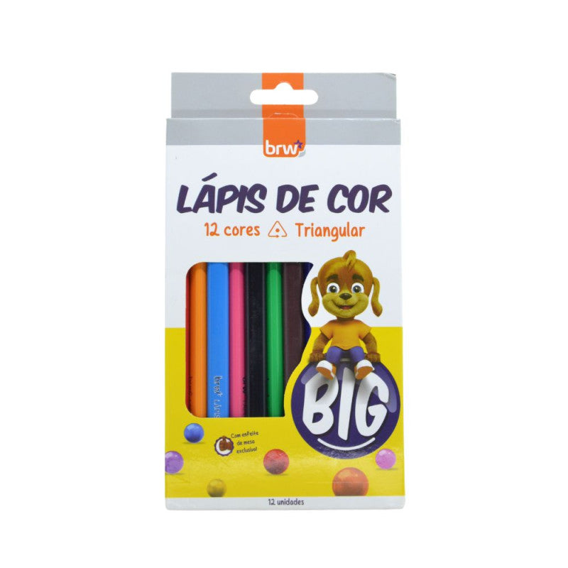 Lápis de Cor 12 Cores Big - Brw